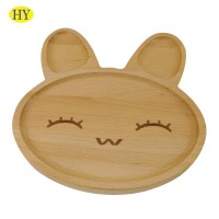 Wholesale Cartoon  Unfinished Cheap Serving Tray Wood