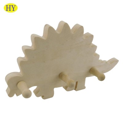 Wholesale Unfinished Wooden Wall Hanger For Clothes