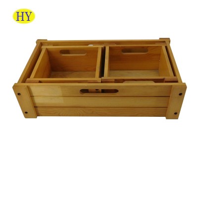 Wholesale Unfinished Wood Serving Tray For Food Display